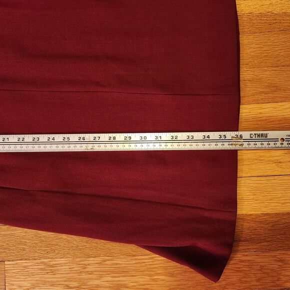 MM LaFleur "Emily" Dress in Pomegranate, Square Neck Short Sleeves, Pockets Sz 2 - Picture 11 of 11